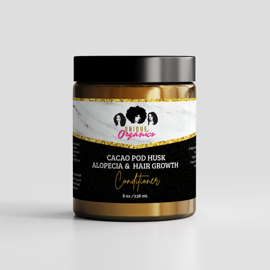 Organic Raw Cacao Pod Husk Deep Conditioner For Alopecia and Hair Loss