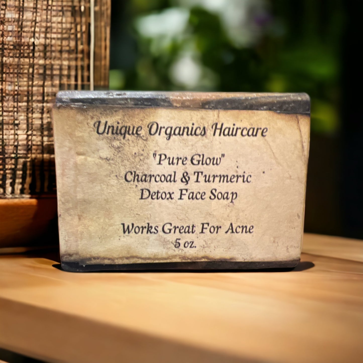 "Pure Glow"  Charcoal and Turmeric Detox Face Soap