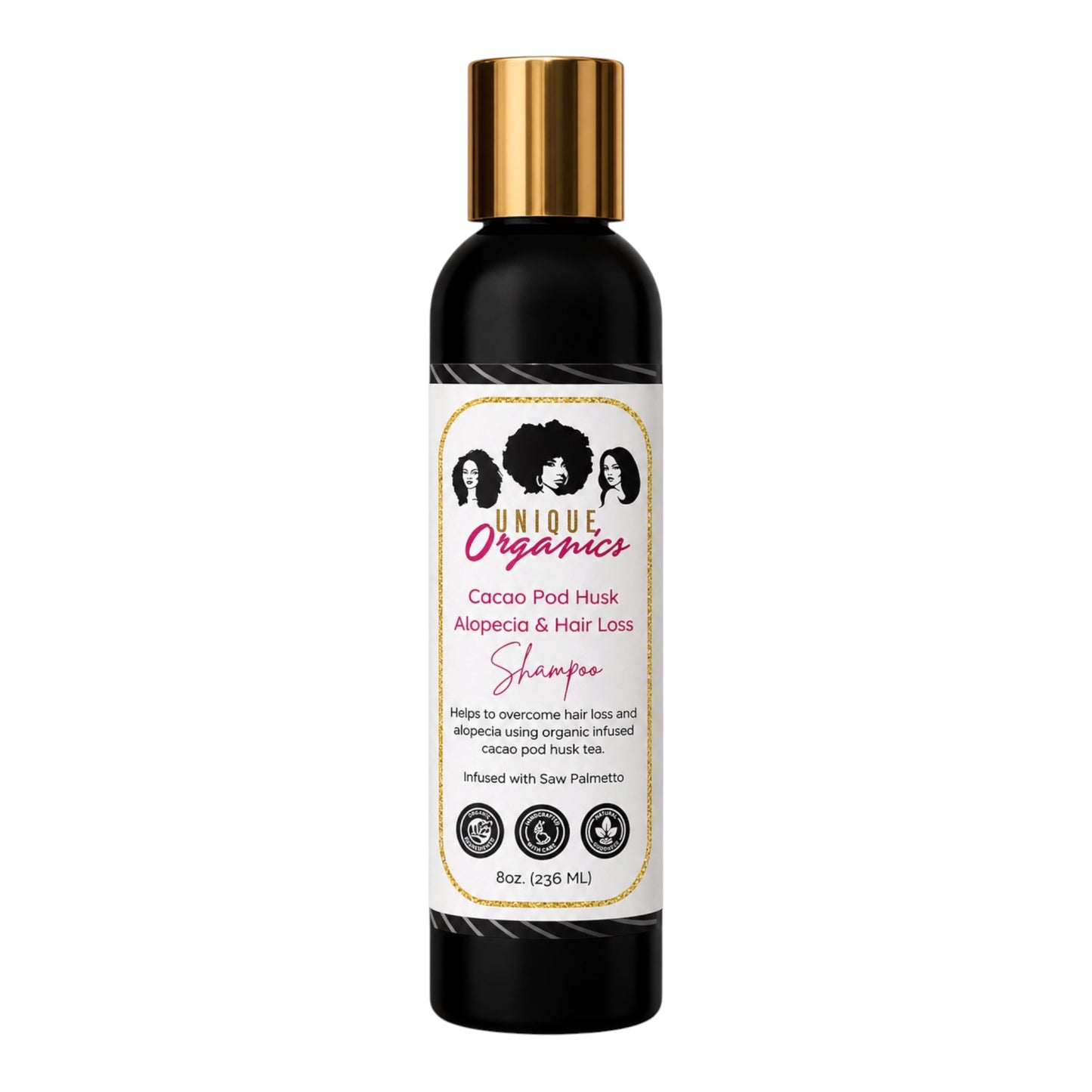 Cacao Mint Crown Cleanse | Cacao Pod Husk Shampoo | Soapnuts Saw Palmetto | Stimulating Scalp Formula