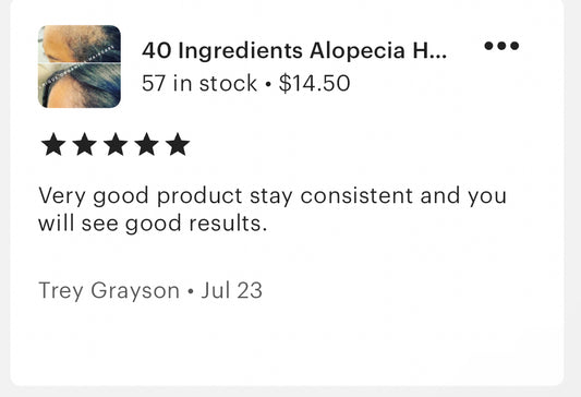 40 Ingredients Alopecia Hair Oil