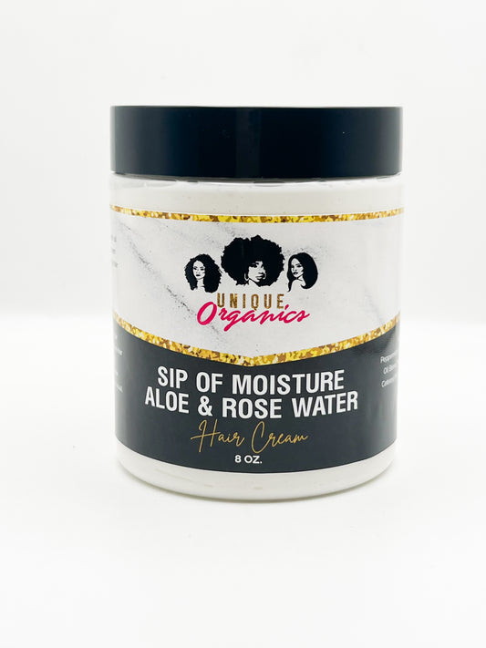 Sip of Moisture Hair Growth Cream With Aloe and Rose Water