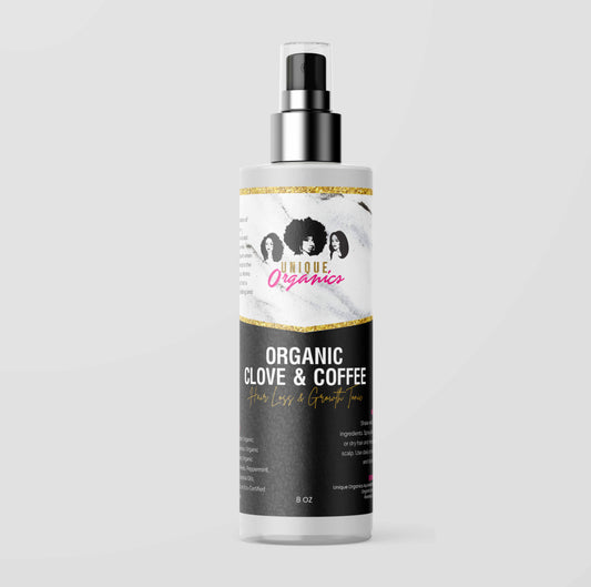 Organic Clove, Coffee and Fenugreek Hair Growth Spray/ Hair Loss Tonic/Conditions Hair